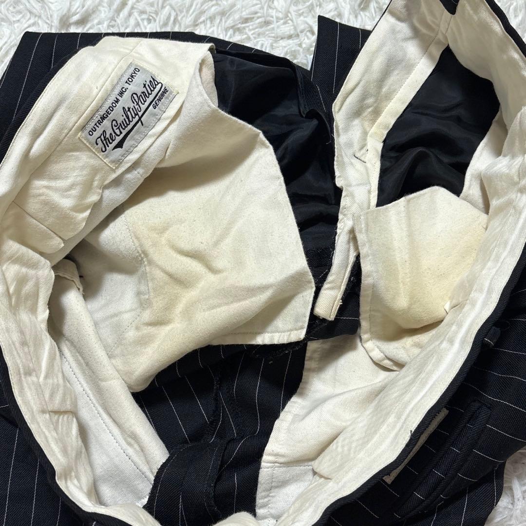 WACKOMARIA ストライプ　スラックス