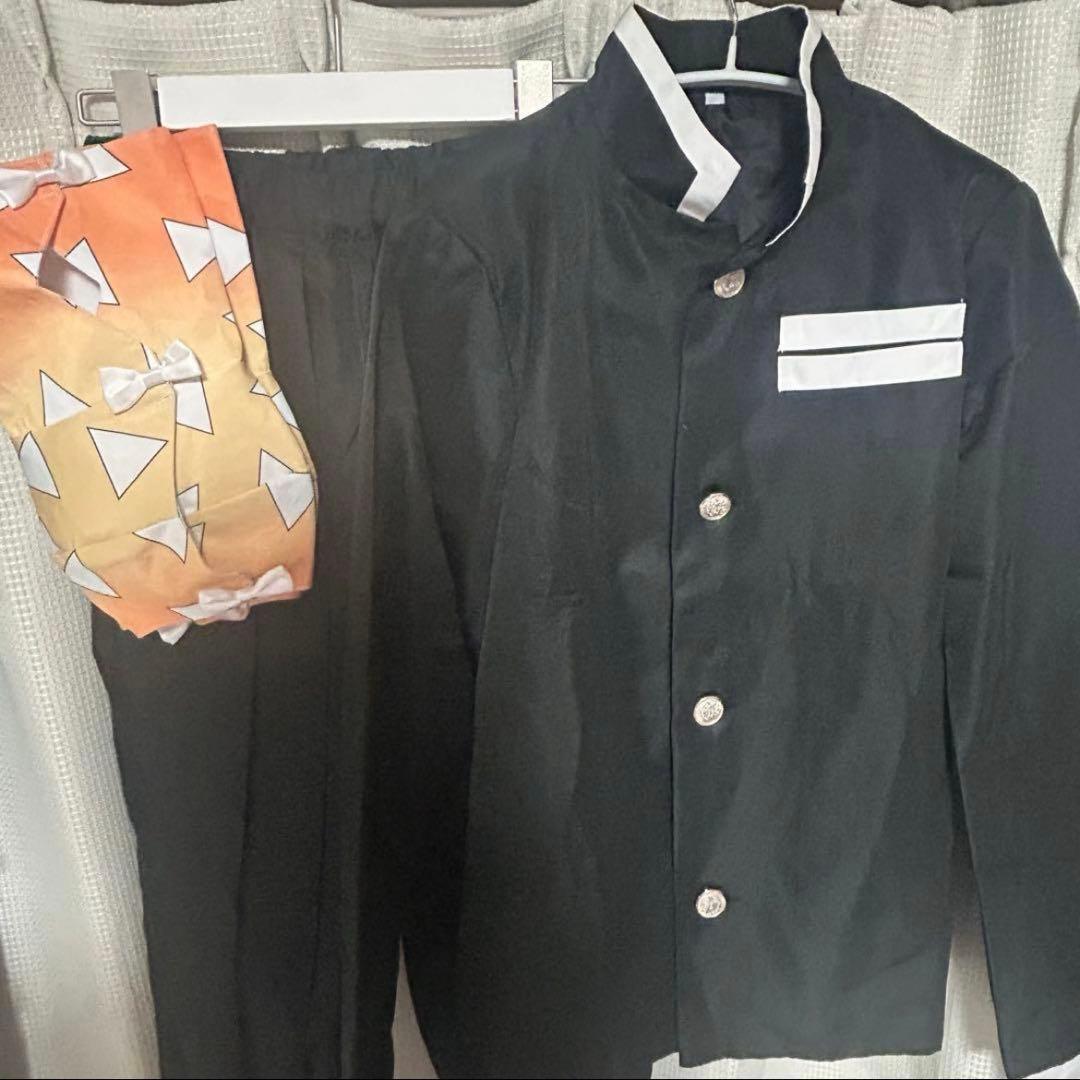 鬼滅の刃 我妻善逸 コスプレ 衣装 ウィッグ