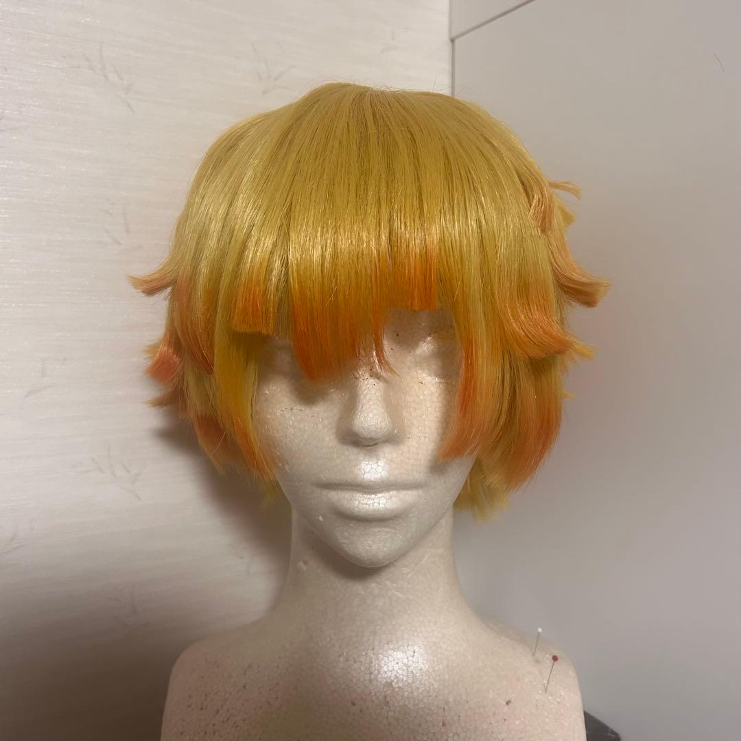 鬼滅の刃 我妻善逸 コスプレ 衣装 ウィッグ