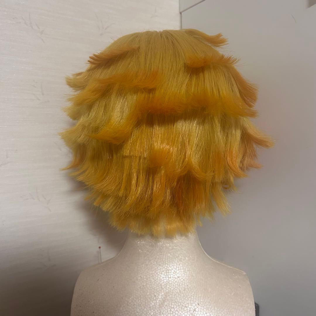 鬼滅の刃 我妻善逸 コスプレ 衣装 ウィッグ