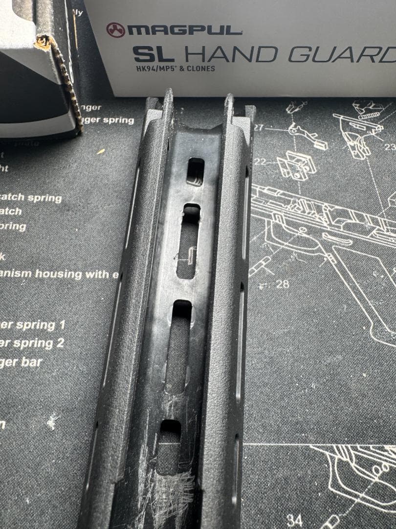 マグプル MAG1049 BK MAGPUL SL ハンドガード 次世代MP5