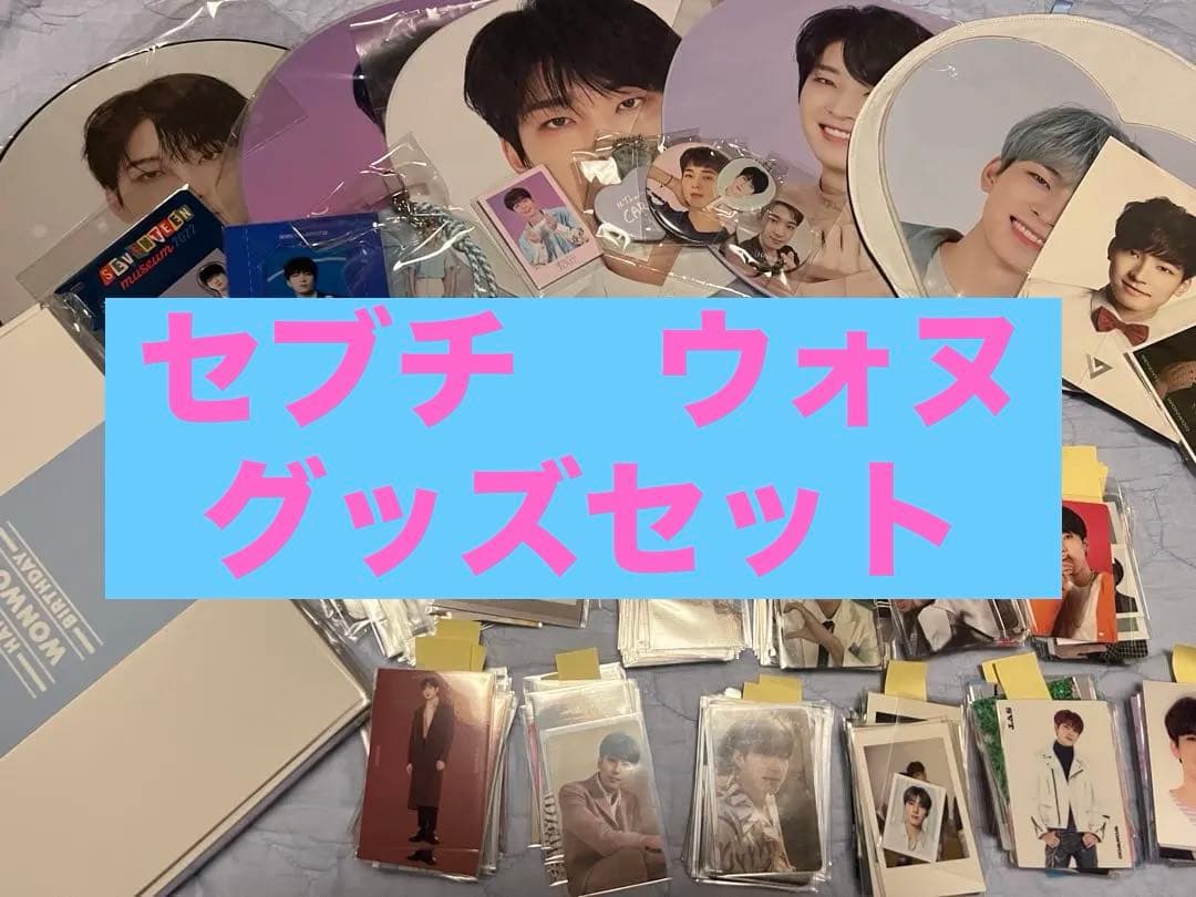 seventeen wonwoo ウォヌ　トレカ　うちわ　グッズ　セット