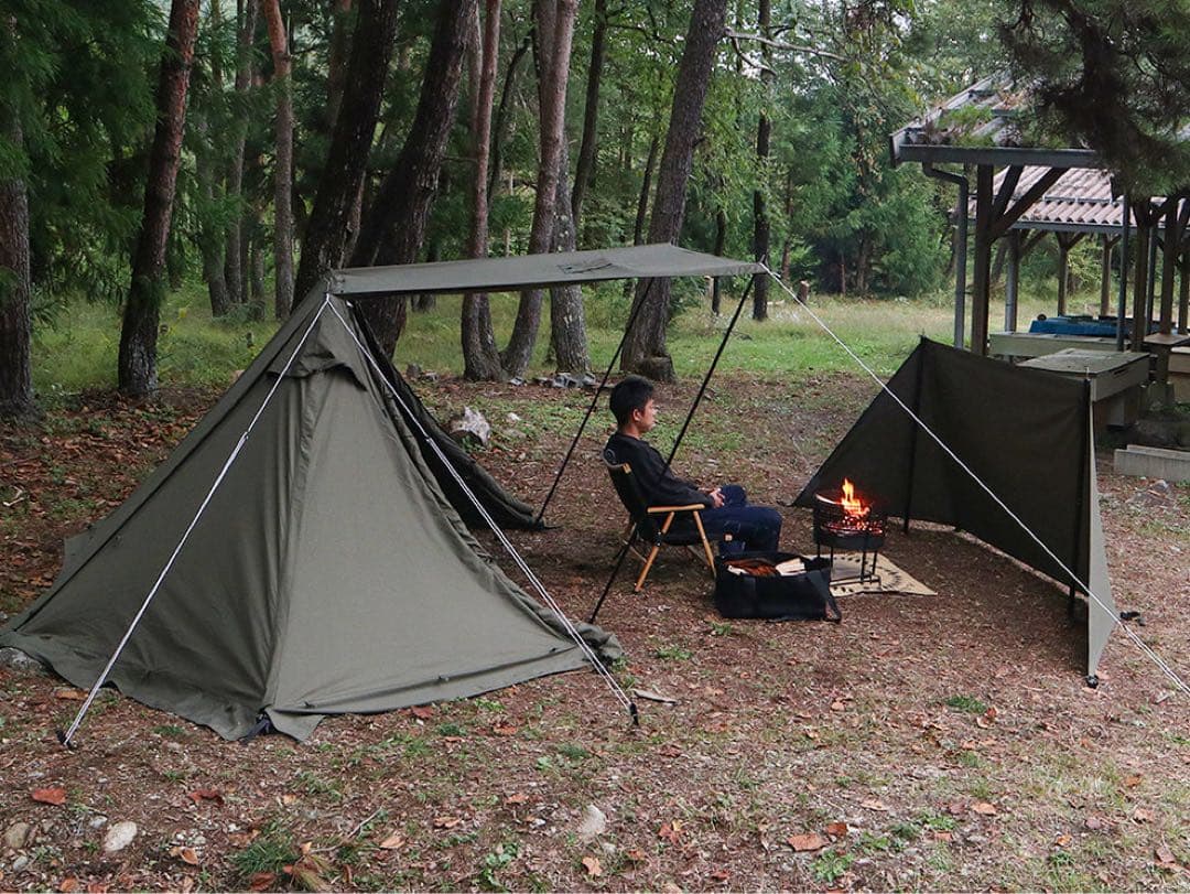 未使用品 FOX-BASE EVO ブラック 前幕 陣幕 ポール 4点セット