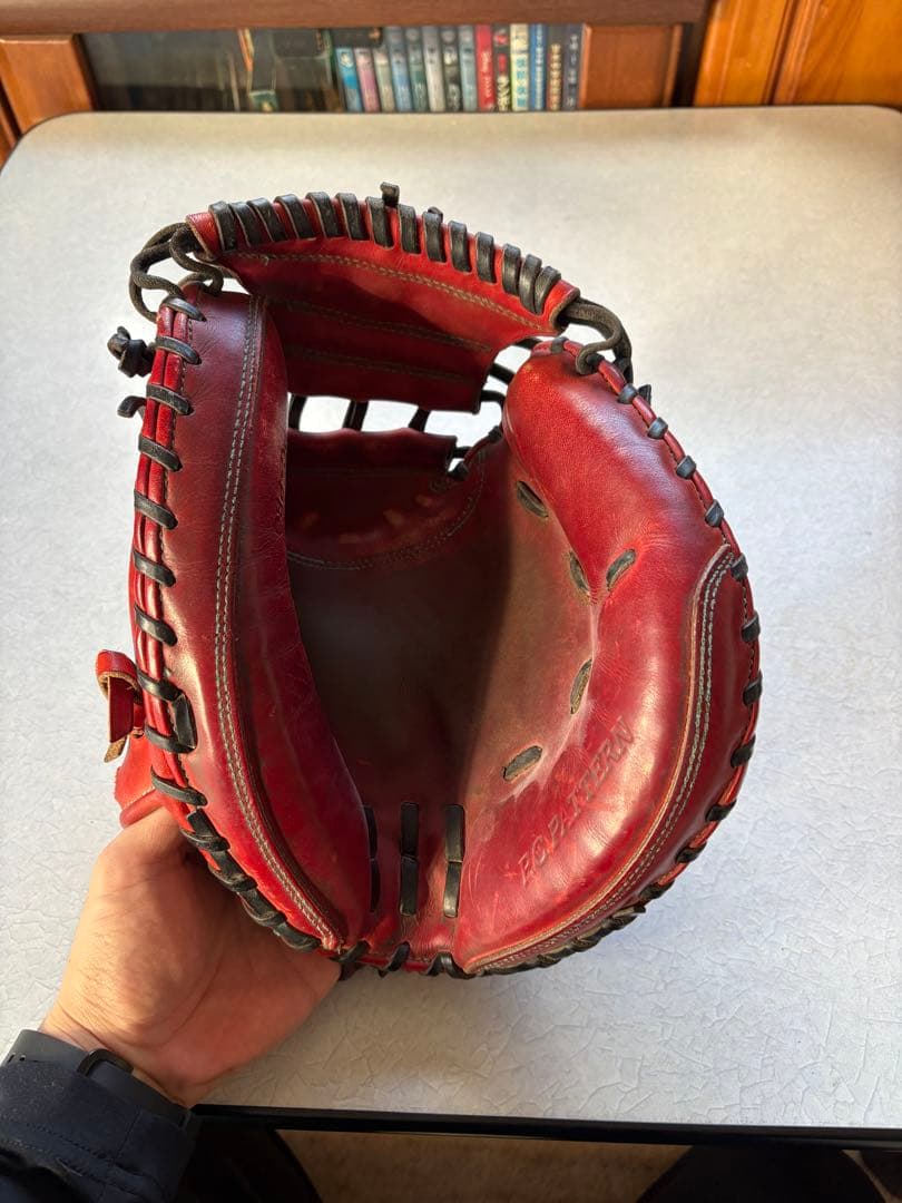 ZETT 硬式グローブ 赤