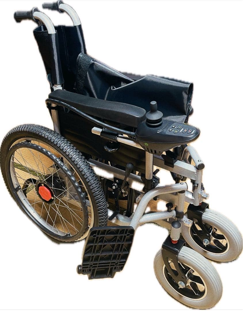 未使用　電動車椅子　スペアタイヤ付き