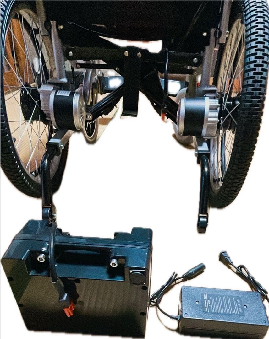 未使用　電動車椅子　スペアタイヤ付き