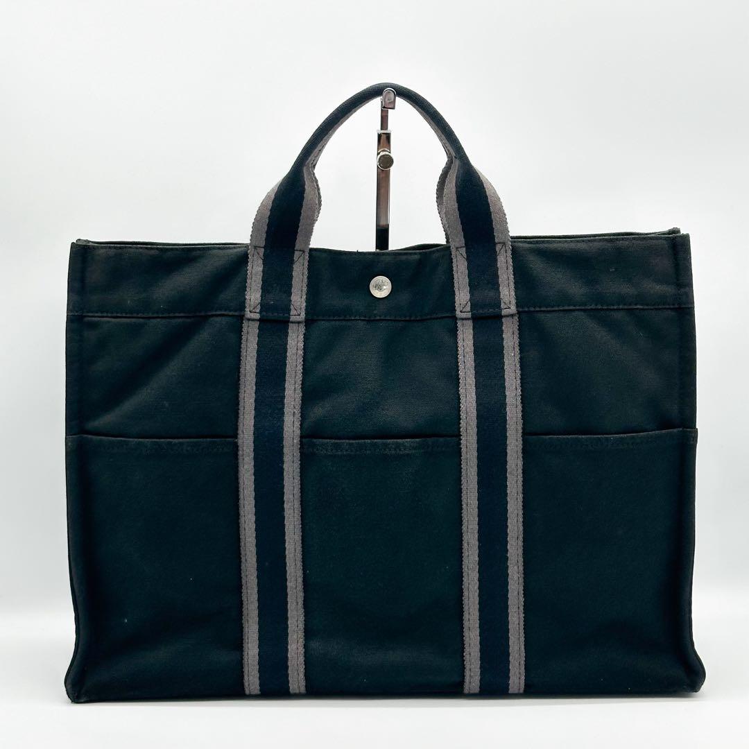 エルメス フールトゥ MM キャンバス ブリーフケース ビジネスバッグ