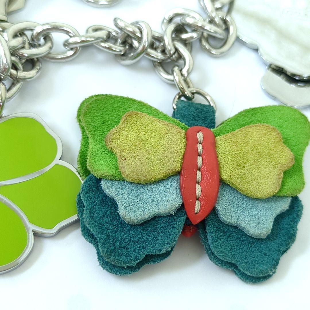 COACH　コーチ　チェーン　ベルト　フラワー　バタフライモチーフ