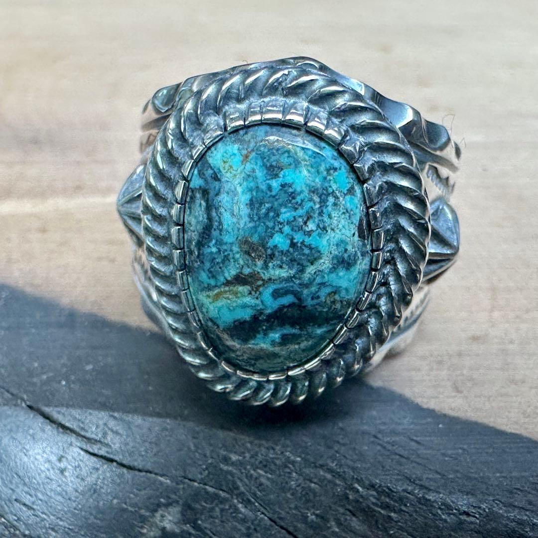 ネイティブアメリカンスタイル　ハットマイン　ブルーダイヤモンド　ハンドメイド作品