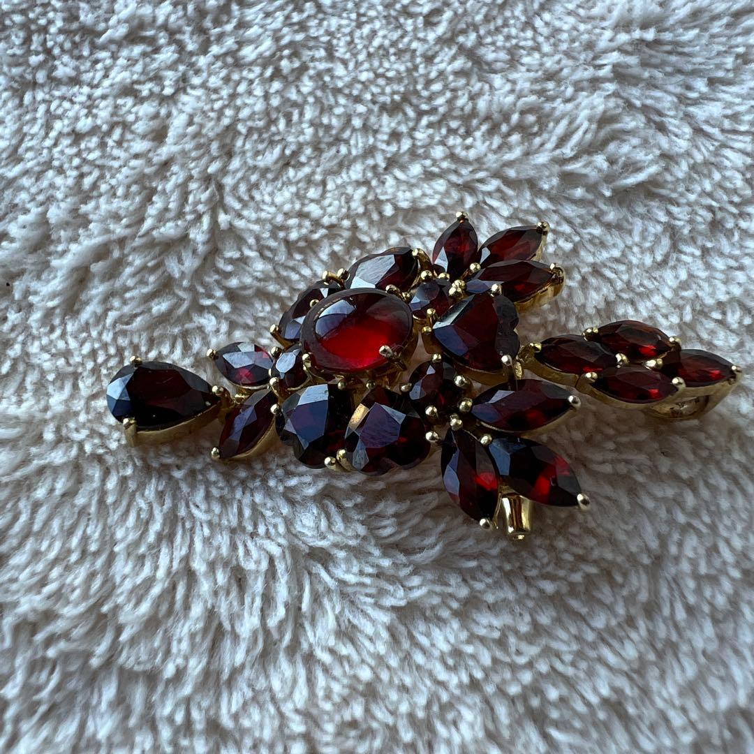 R*a様 碌山 Rokuzan ガーネット 925 ブローチ ペンダントトップ