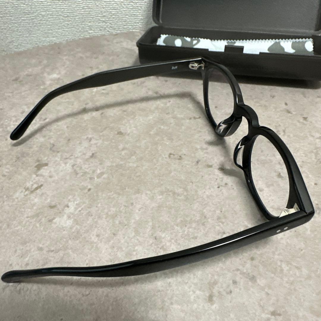 ほぼ新品 zoff ブルーライトカット 度なし メガネ