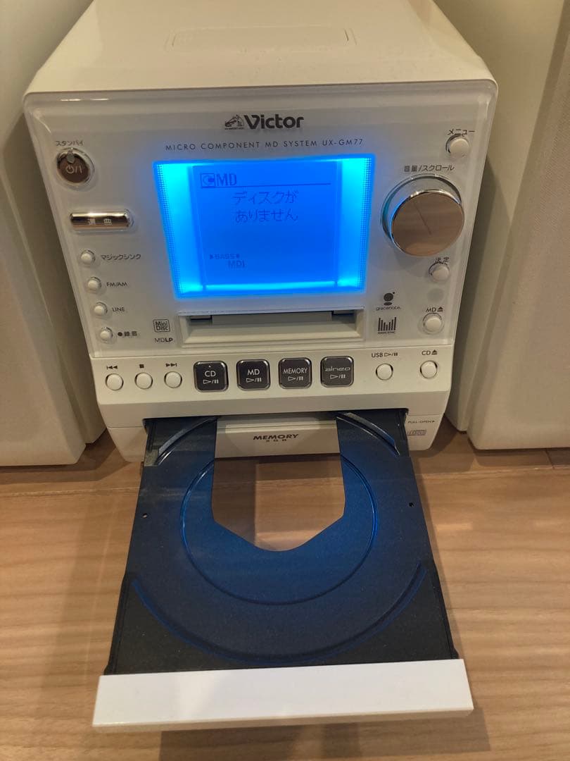 Victor CD・MD コンパクトコンポ UXGM77-W 動作確認済み