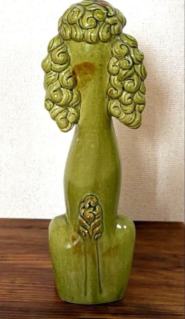 大型 60s プードル　ビンテージ　陶器　ミッドセンチュリー　50s　ロカビリー