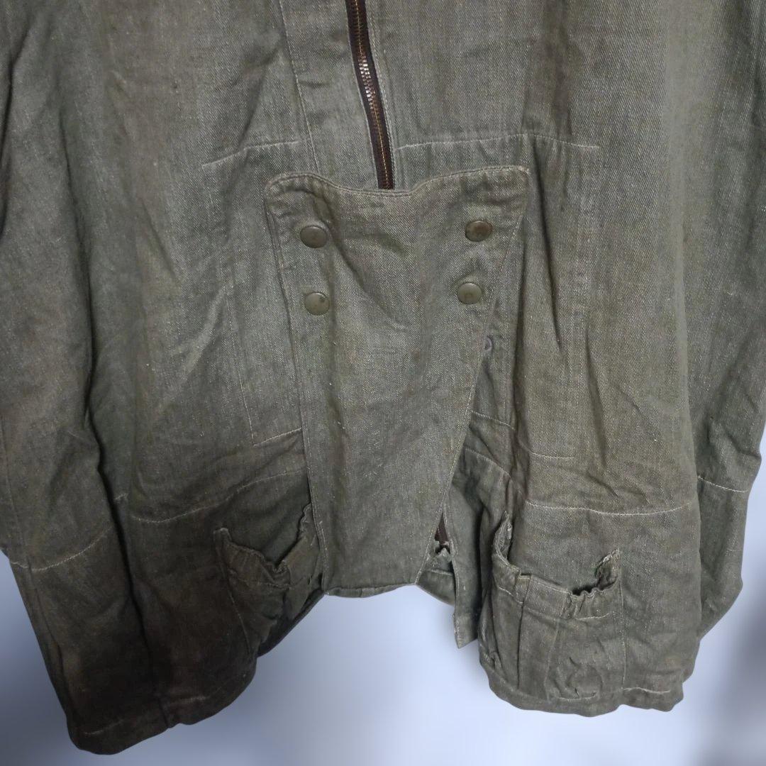 WW2英軍パラシュートオーバースモック　グリーンデニム　ビーバーディル1943