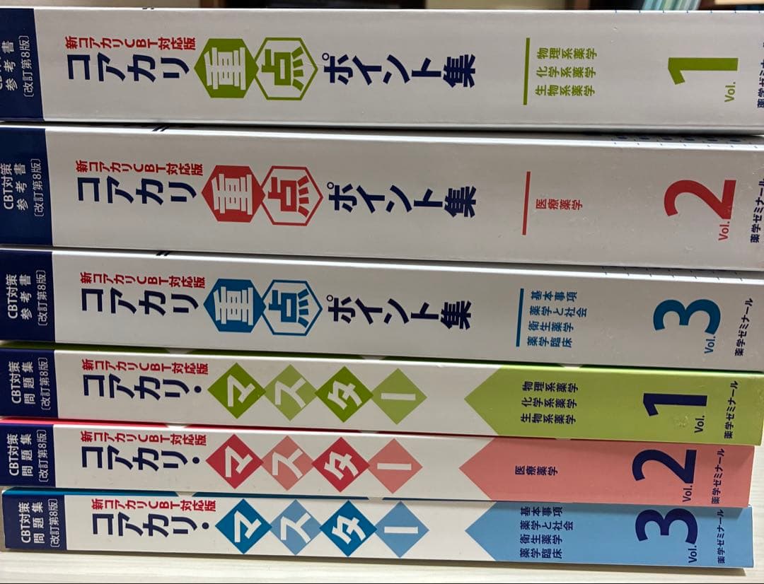 コアカリマスター＆重点ポイント集 第8版 6冊セット