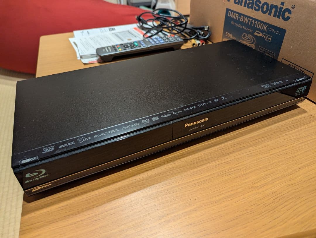 パナソニック ブルーレイレコーダー DMR-BWT1100 W録500G