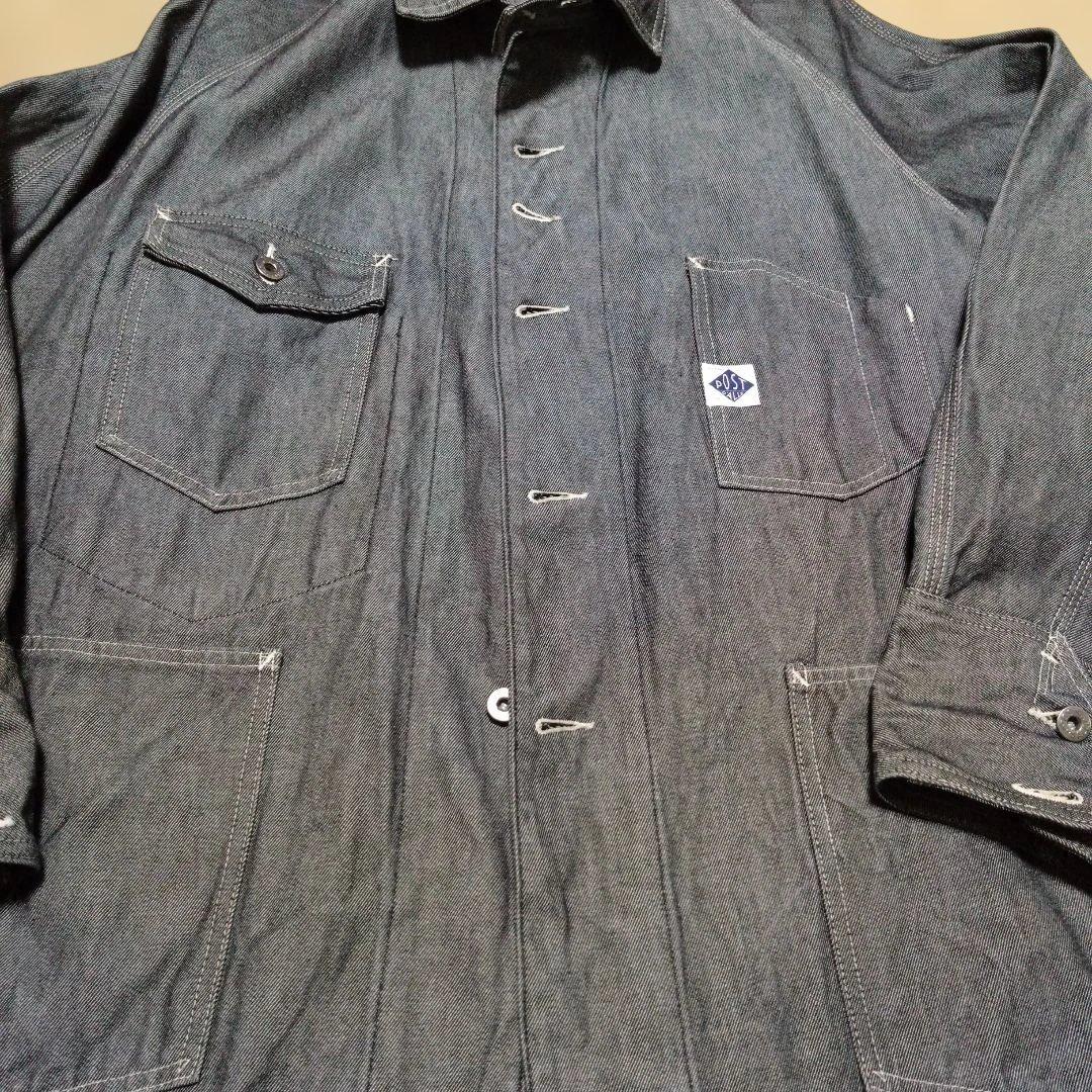 美品 アメリカ製 ポストオーバーオールズ デニムカバーオール Lサイズ