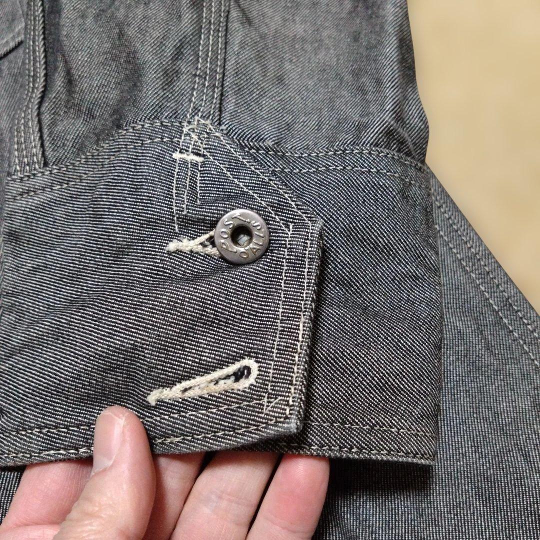 美品 アメリカ製 ポストオーバーオールズ デニムカバーオール Lサイズ