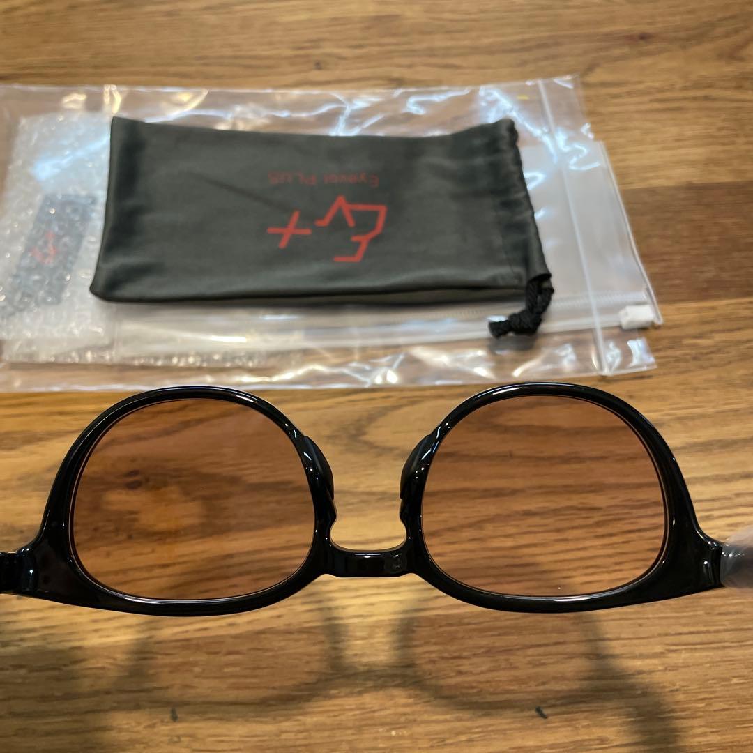 EyevolPLUS FERIX(51)ブラックフレームブラウンレンズ