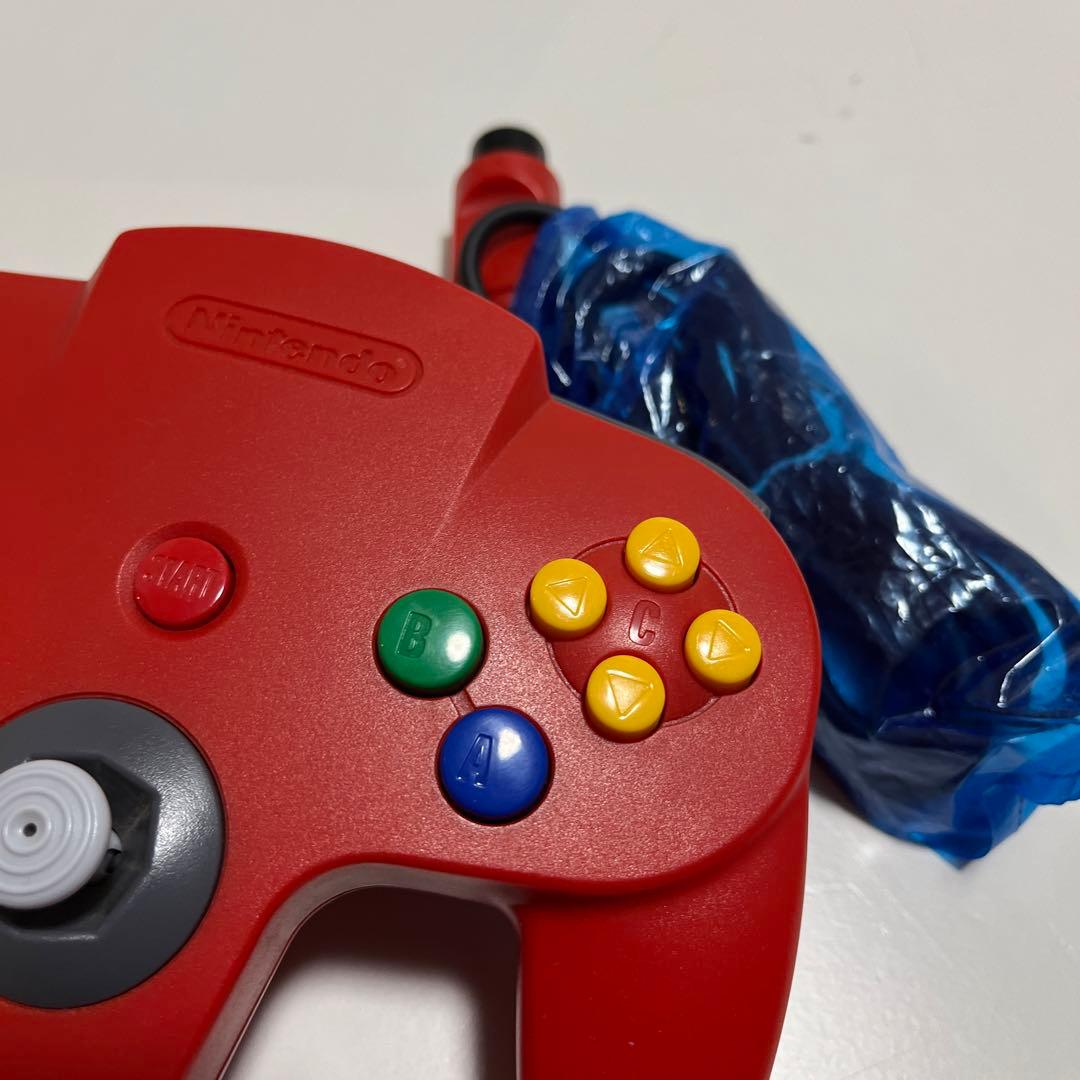 美品 任天堂 64 コントローラ レッド