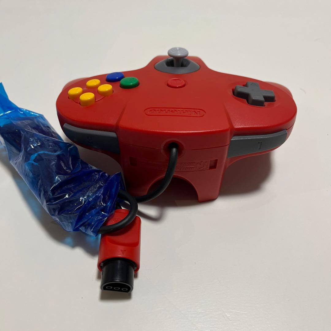 美品 任天堂 64 コントローラ レッド