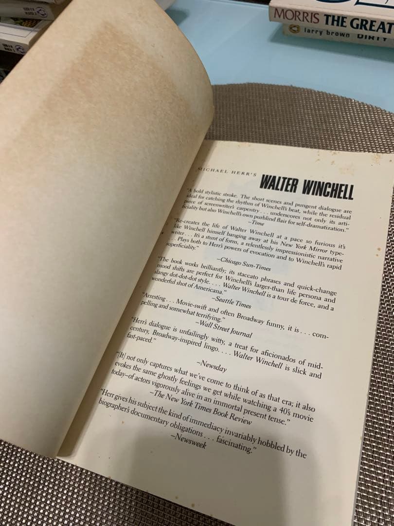 希少　Walter Winchell by Michael Herr