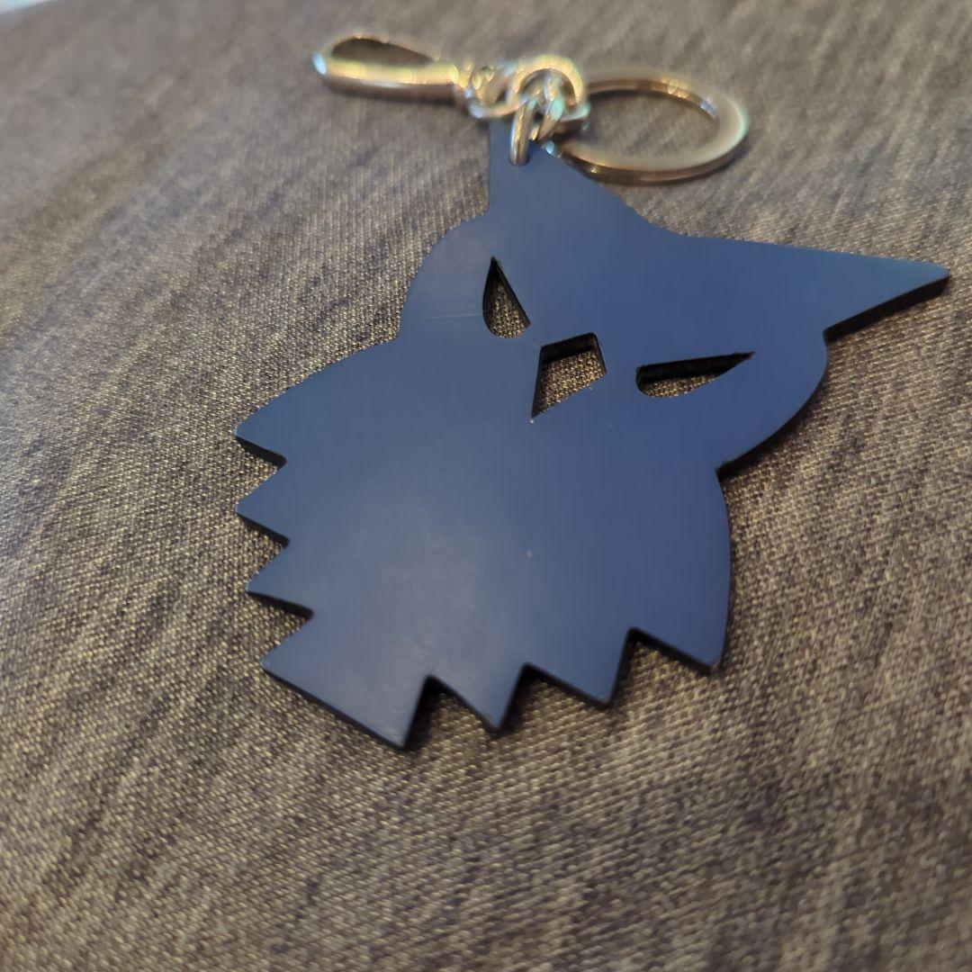 Maison Margiela 黒青 レザー キーホルダー