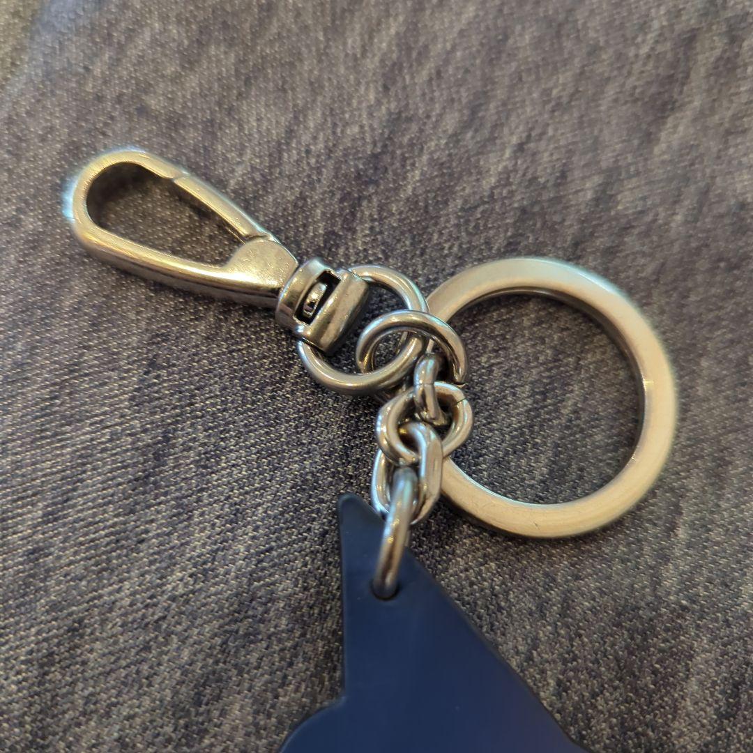 Maison Margiela 黒青 レザー キーホルダー