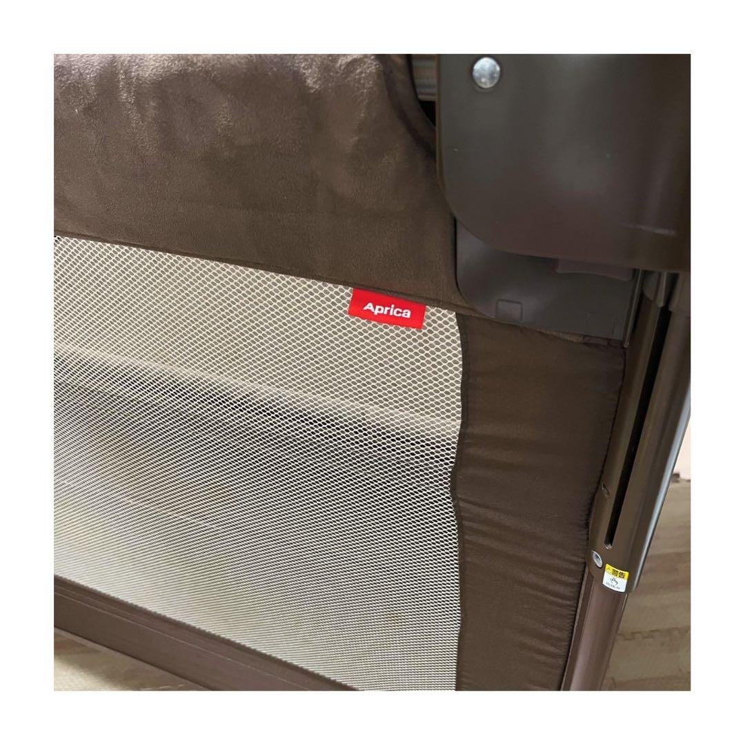 アップリカ　ココネルエアープラス ベビーベッド チョコレートブラウン