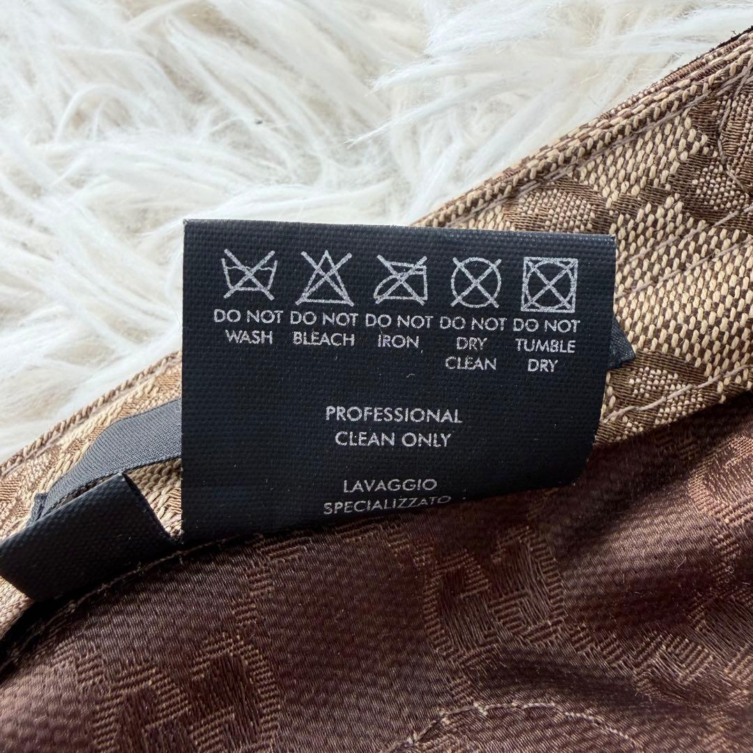 【極美品】グッチ GUCCI ワークキャップ GGスプリーム レザー キャンバス