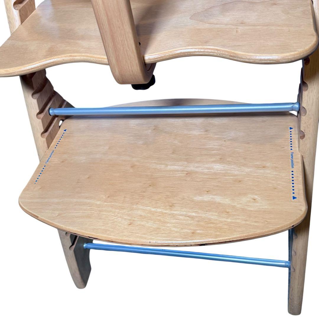 大和屋 すくすくチェア プラス　テーブル・ガード付き 座面・ステップ切り替え可