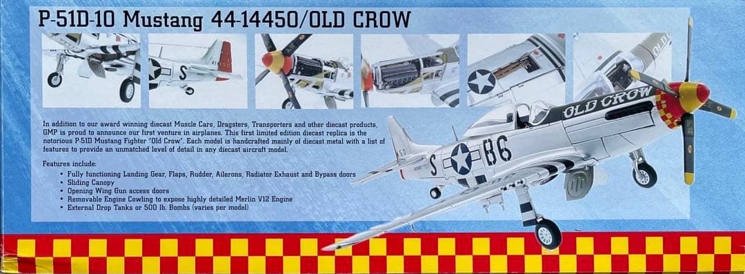 絶版新品希少GMP/ 1/35 P51Dマスタング“Old Crow”ジオラマ付
