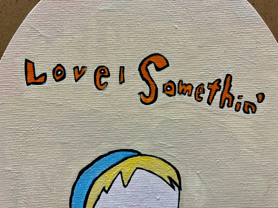 奈良美智　女の子　手描き　233×179mm 油彩　表裏サイン　骨董　絵画