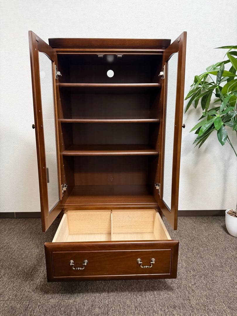 昭和レトロ 武富木工 キャビネット 食器棚 アンティーク調　テネシー