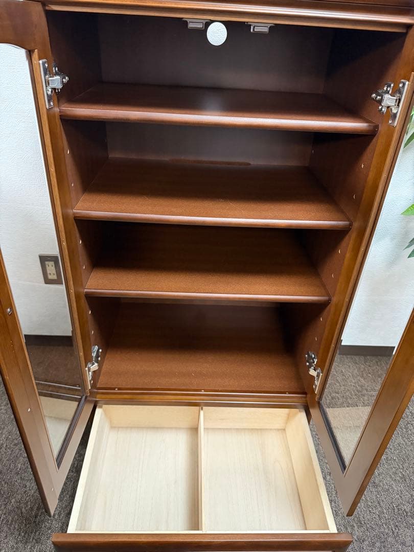 昭和レトロ 武富木工 キャビネット 食器棚 アンティーク調　テネシー