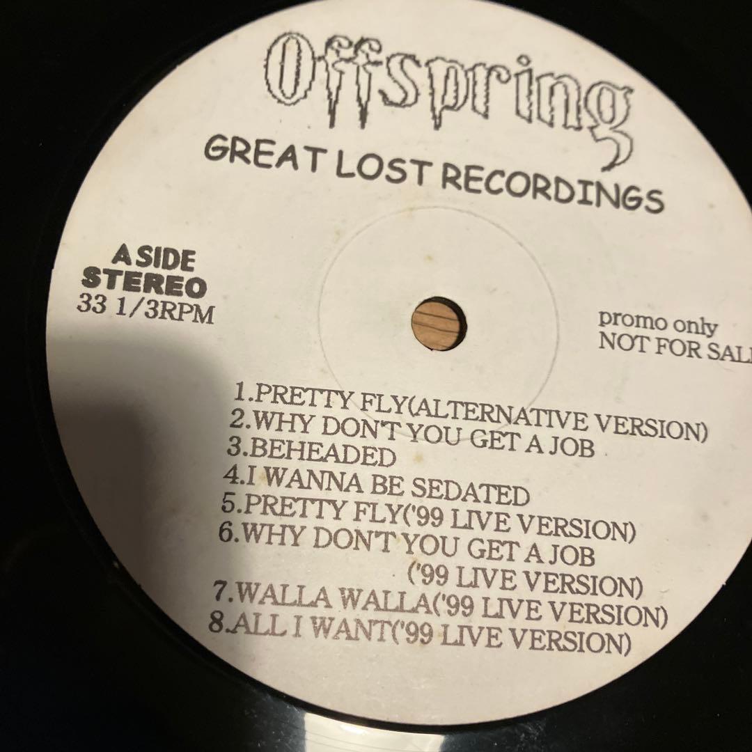 Offspring Great Lost Recordings プロモ　レコード