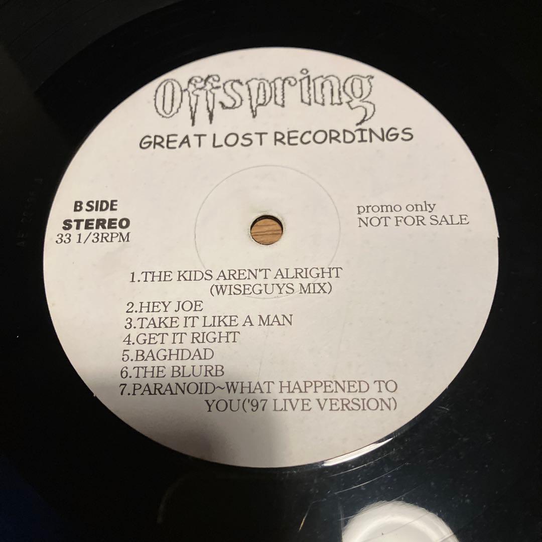 Offspring Great Lost Recordings プロモ　レコード
