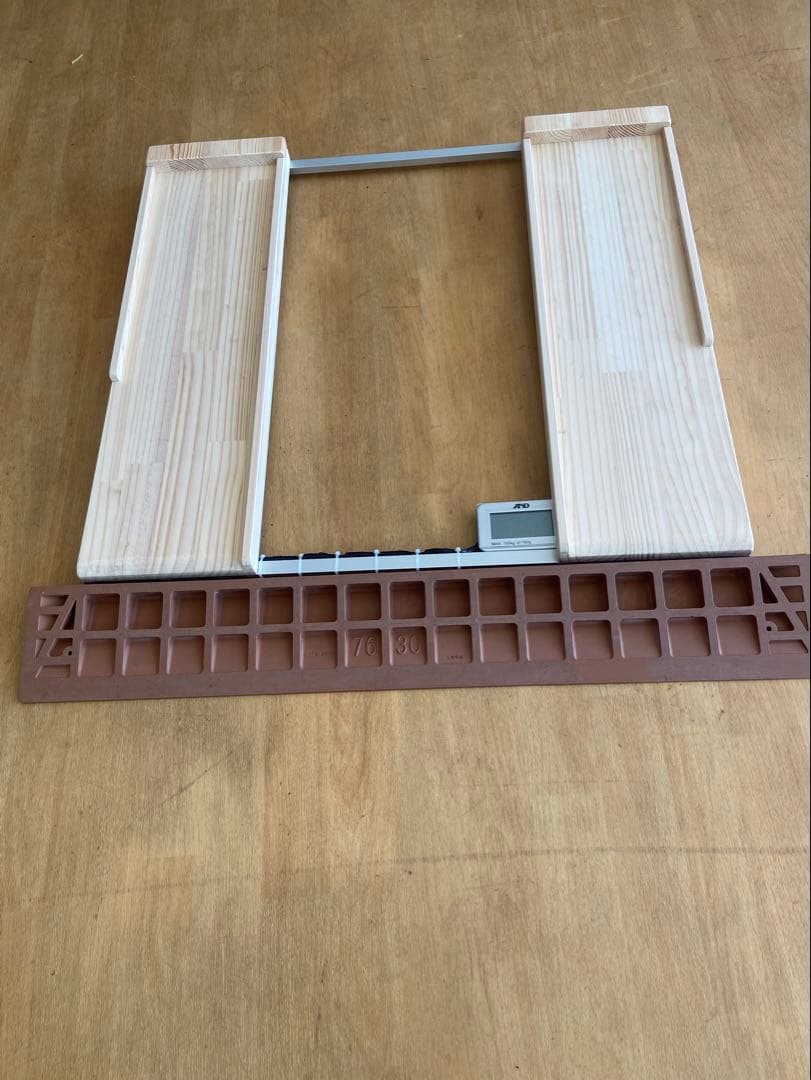 車椅子用体重計　※滑り止めシート付き