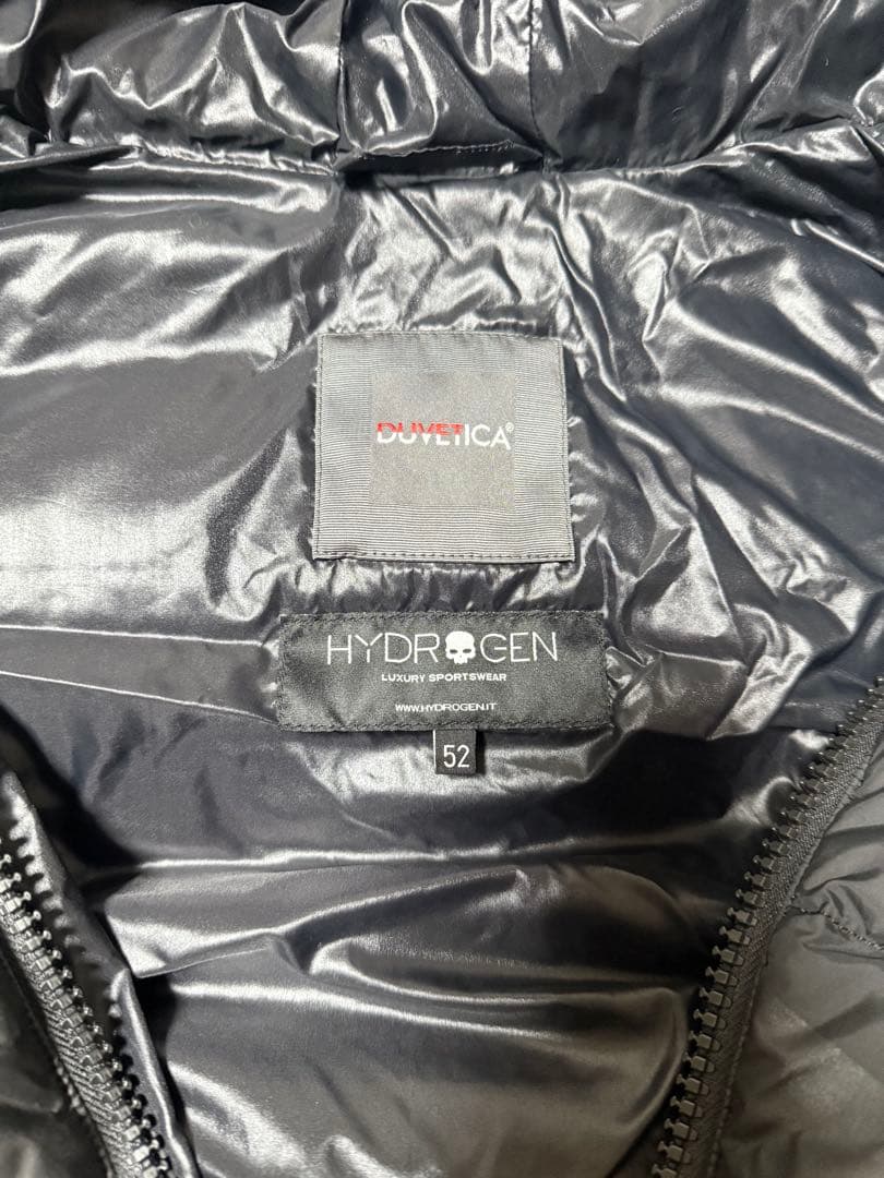 HYDROGEN DUVETICA ブラックダウンベスト サイズ52【値下げ‼️】
