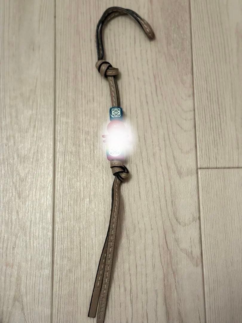 ロエベLOEWE パーソナライズチャーム ブルーダイス 革紐
