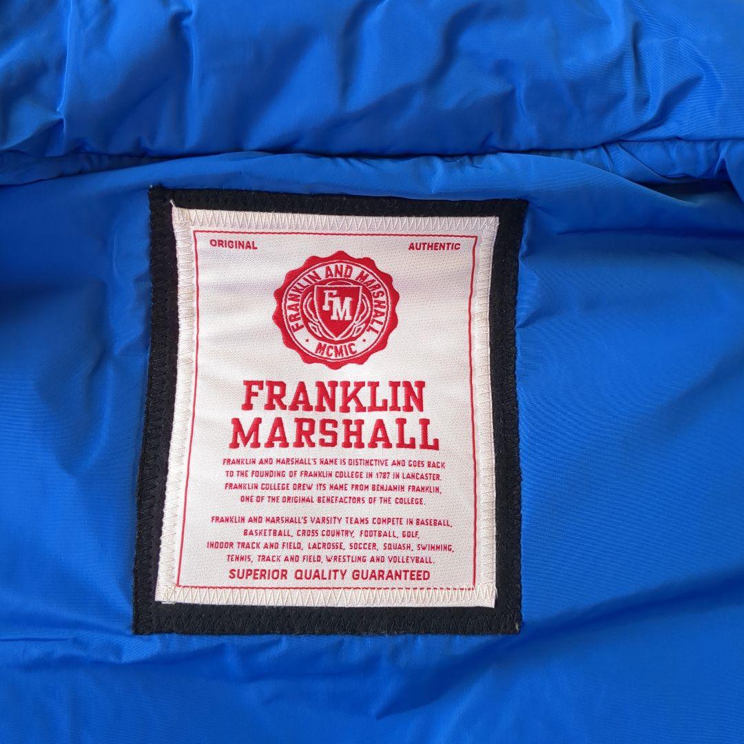FRANKLIN MARSHALL ダウンベスト 黒/茶/青　Lサイズ
