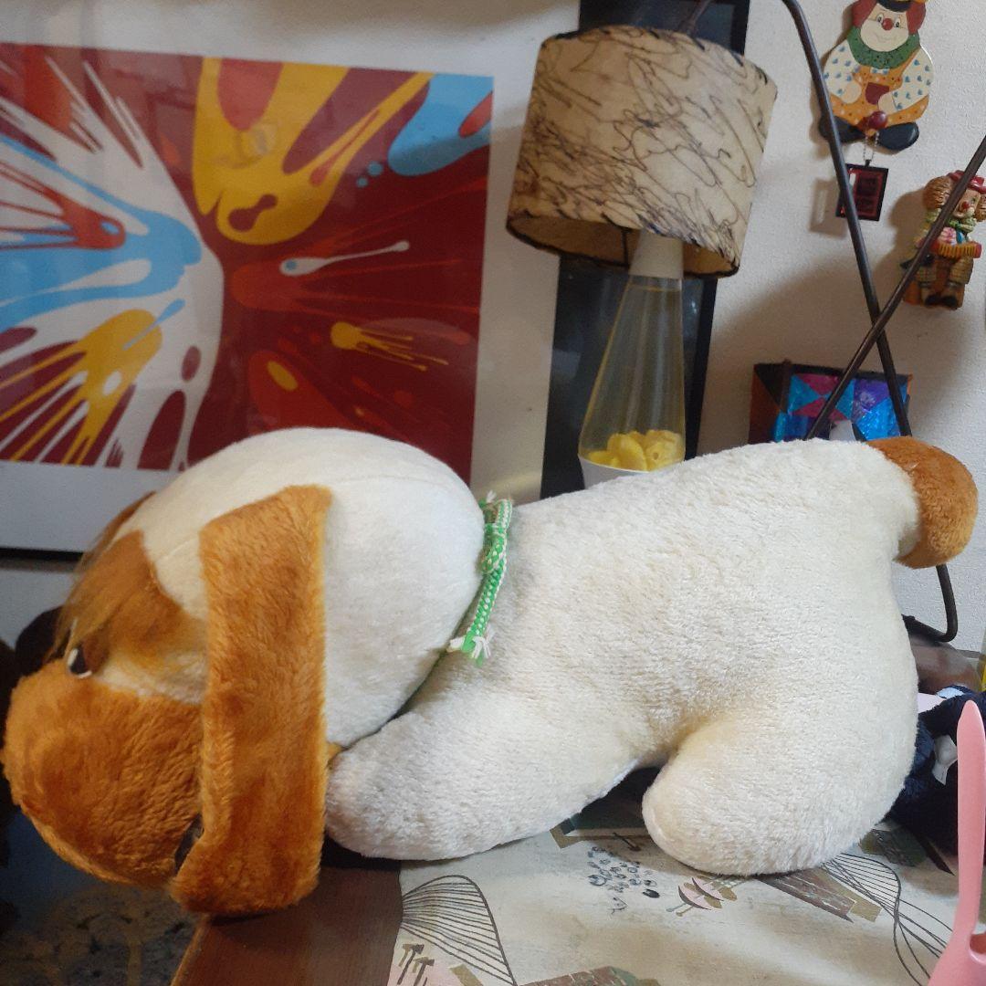 ビンテージ　昭和レトロ　70s 当時物　日本製　特大　いぬぬいぐるみ　宇山あゆみ