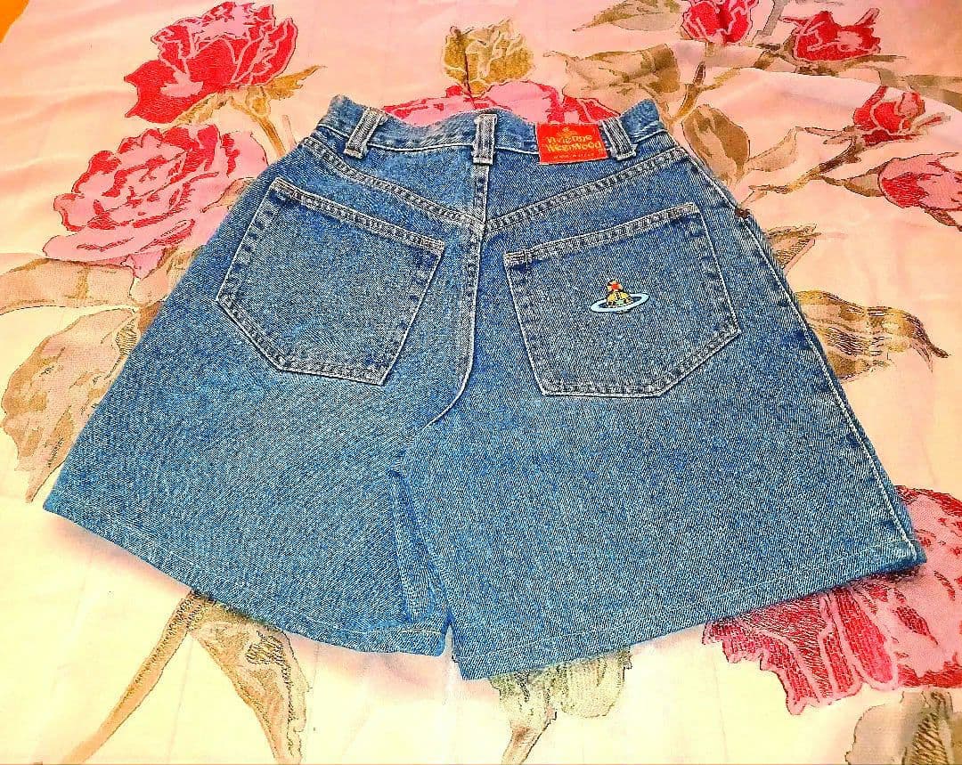 ヴィヴィアンウエストウッド　レア！80s後期旧赤タグデニムショートパンツ