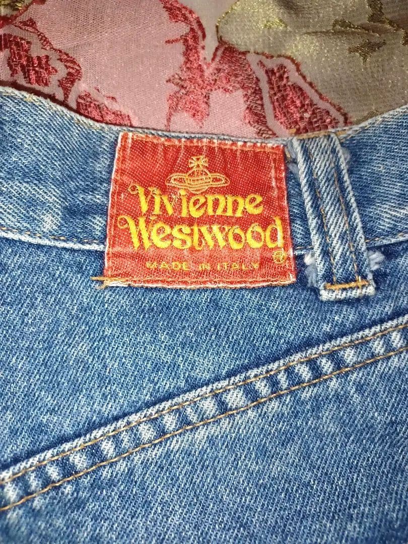 ヴィヴィアンウエストウッド　レア！80s後期旧赤タグデニムショートパンツ