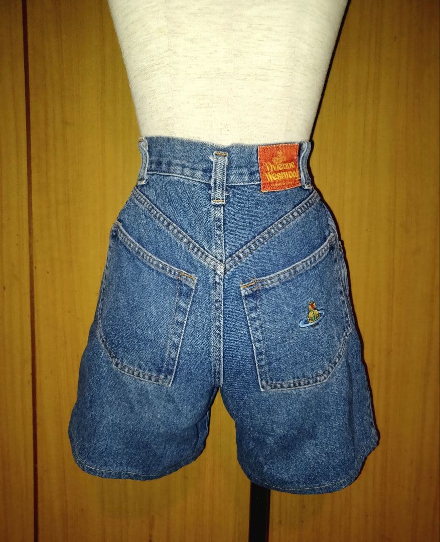 ヴィヴィアンウエストウッド　レア！80s後期旧赤タグデニムショートパンツ
