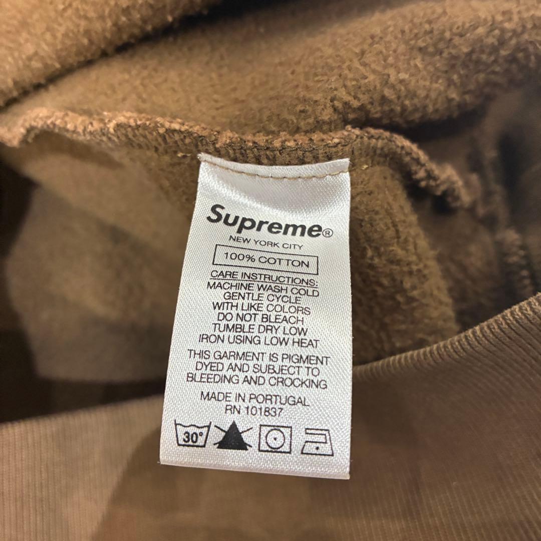 Supreme シュプリーム　19SS ブラウン 肉厚スウェット　クルーネック