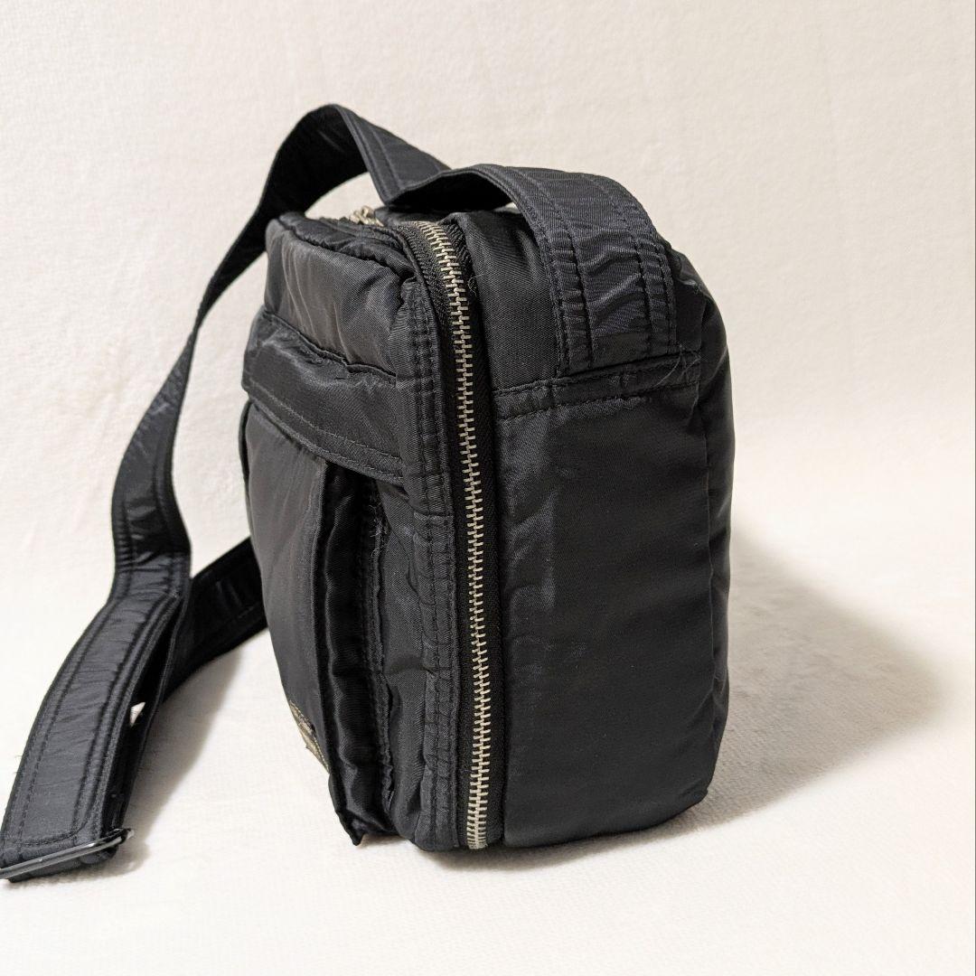 ポーター タンカー ショルダーバッグ 2層 黒 PORTER TANKER