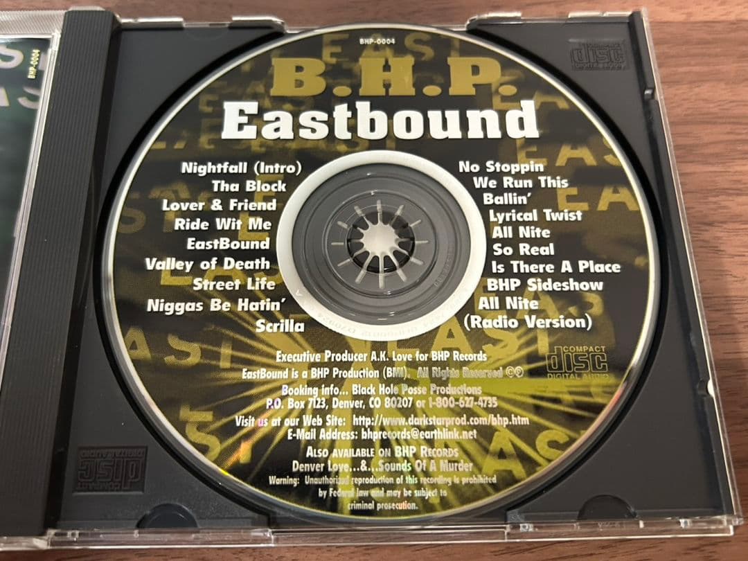 洋楽 B.H.P. Eastbound CD