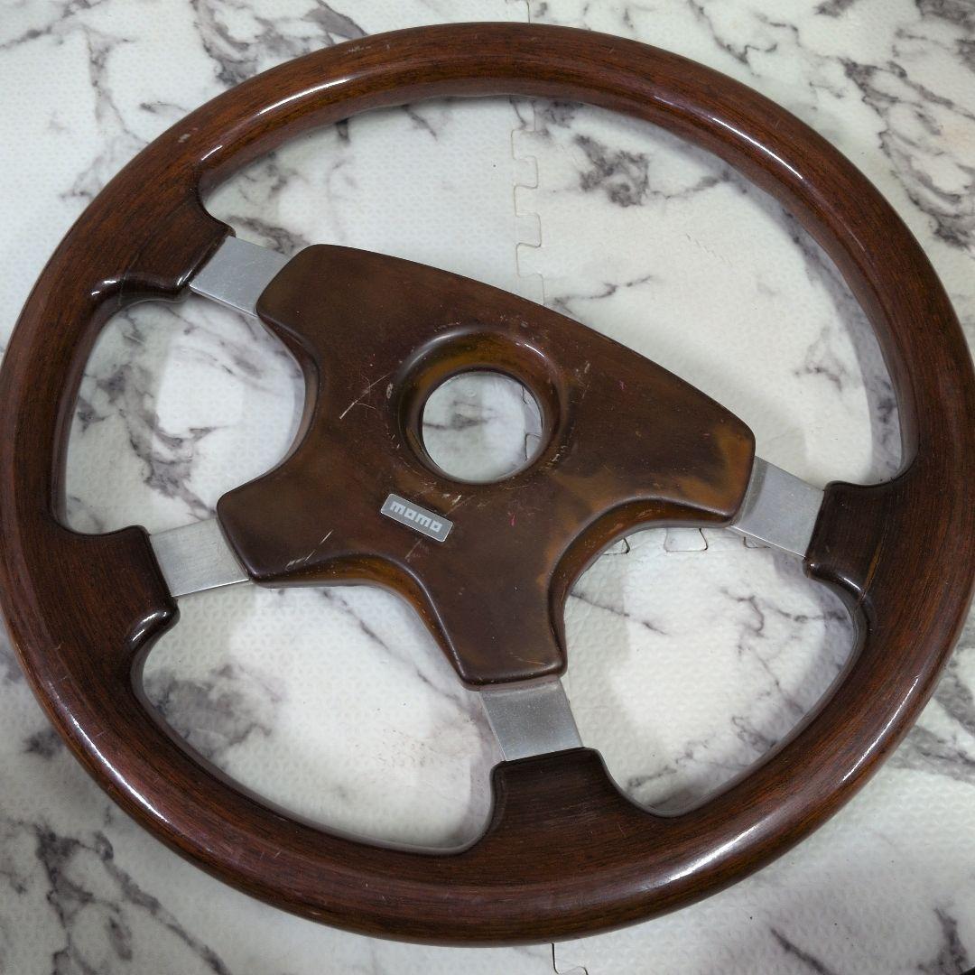 momo ウッドステアリング　当時物　MOMO