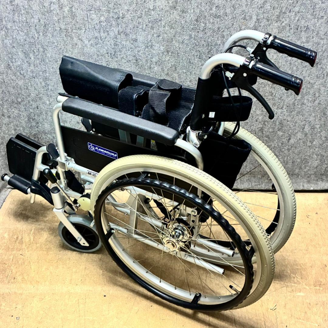 カワムラ　自走式車イス　KA822B-N3　厚クッション　　26158